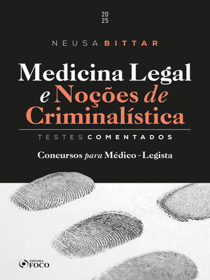 cover image of Medicina Legal e Noções de Criminalística--Testes Comentados--1ª Ed--2025